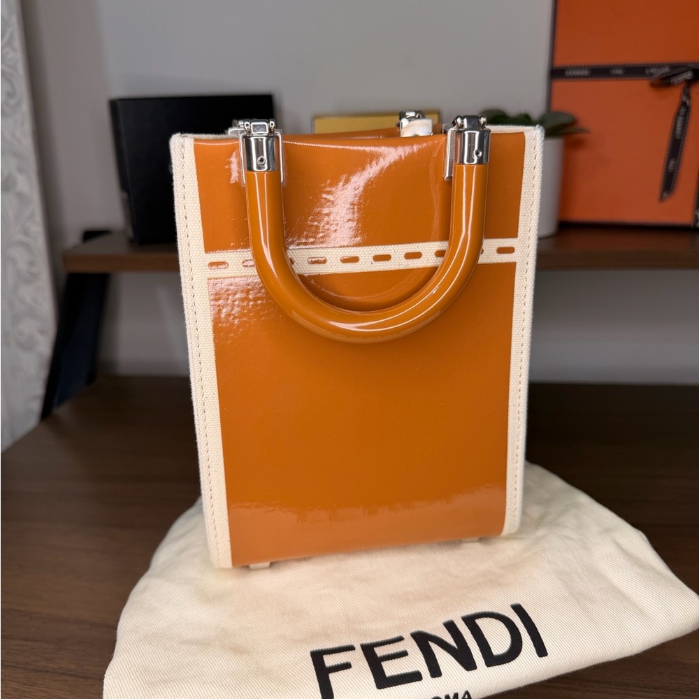 Fendi Sunshine Shopper Tote - Canvas and Leather - W/ Dustbag - Picture 5 of 17